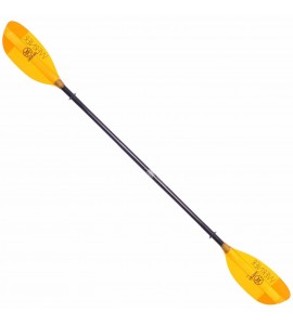 Werner Shuna Fiberglass Straight Shaft Kayak Paddle Translucent Amber 215cm