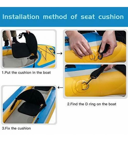 Kayak|Emergency Boat| 1-2-Person Inflatable Kayak Set with Aluminum Oars and Hi