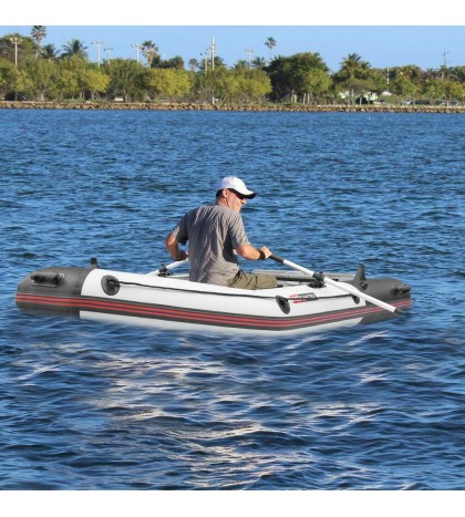 10ft 2-Person Inflatable Dinghy Boat Fishing Tender Rafting Water Outdoor Sports