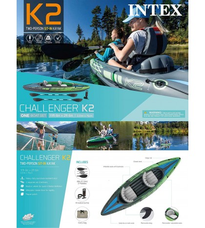 Challenger Kayak Inflatable Set with Aluminum Oars