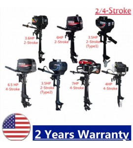 3.5/4/6/6.5/7HP Outboard Motor Boat Engine 2/4 Stroke Water/Air Cooling system