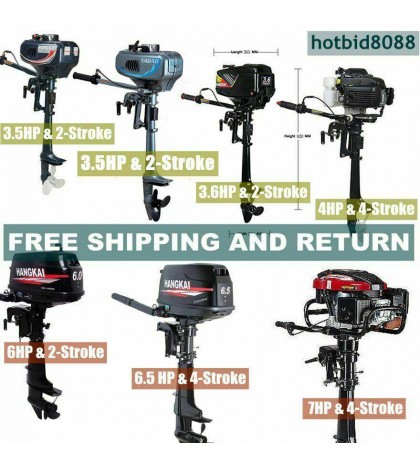 2 /4 Stroke 3.5/3.6/4/6.5/7 HP Outboard Motor Boat Engine Air/water Cooling CDI