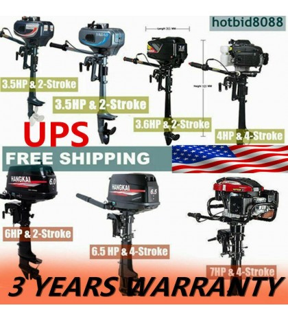 2 /4 Stroke 3.5/3.6/4/6.5/7 HP Outboard Motor Boat Engine Air/water Cooling CDI