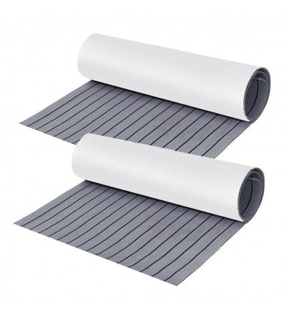 2x EVA Boat Decking Sheet Self-Adhesive Sea Deck Marine Yacht RV Flooring Pad