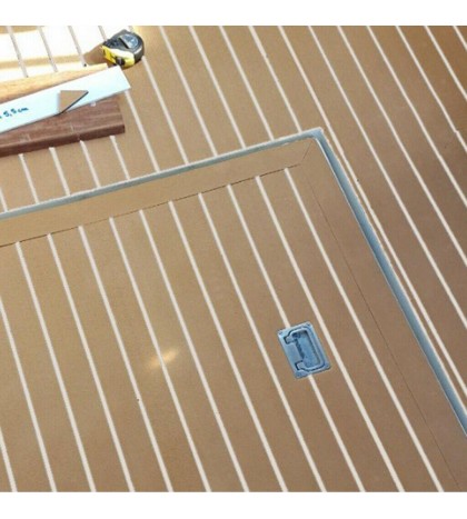 2x EVA Boat Decking Sheet Self-Adhesive Sea Deck Marine Yacht RV Flooring Pad