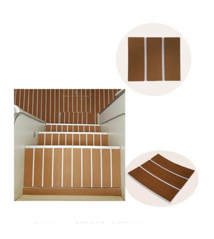 2x EVA Boat Decking Sheet Self-Adhesive Sea Deck Marine Yacht RV Flooring Pad