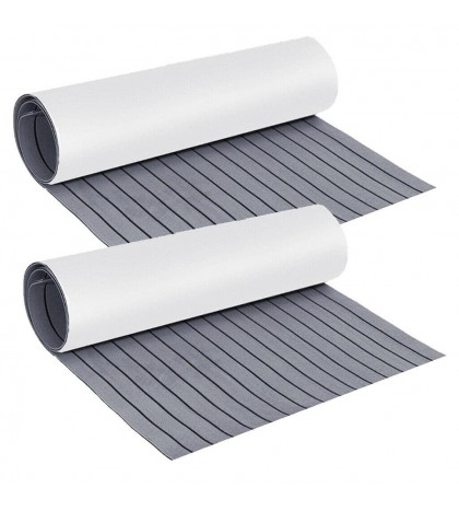 2x EVA Boat Decking Sheet Self-Adhesive Sea Deck Marine Yacht RV Flooring Pad