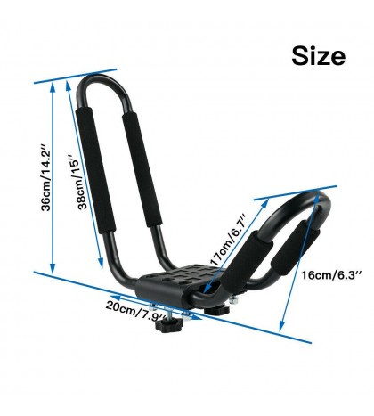 2 Pairs J Bar Kayak Canoe Top Mount Roof Rack Carrier +Straps For Subaru BRZ