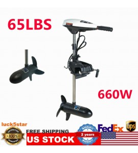 Electric Outboard Motor 65LBS Inflatable Fishing Boat Engine F5-R2 0.66KW