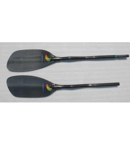 ZJ High Performance Full Carbon Fiber WhiteWater Paddle In Cranked Carbon Shaft