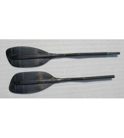 ZJ High Performance Full Carbon Fiber WhiteWater Paddle In Cranked Carbon Shaft