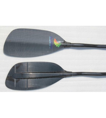 ZJ High Performance Full Carbon Fiber WhiteWater Paddle In Cranked Carbon Shaft