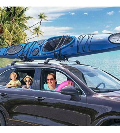 J-bar Kayak roof Rack,Universal Rack Carrier for Kayaks Boat Surf Ski Canoe, SUP
