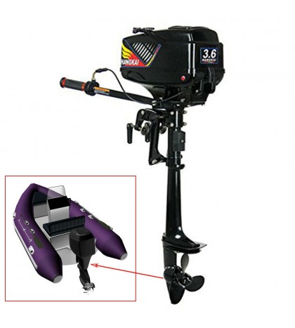 3.5/4/6/6.5/7HP 2/4-Stroke Outboard Motor Boat Engine w/Water/Air Cooling System