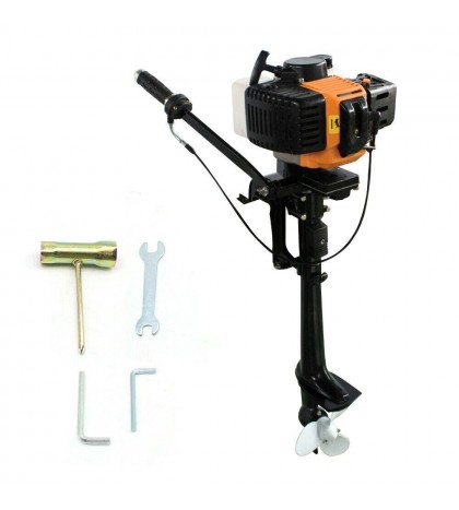 3.5/4/6/6.5/7HP 2/4-Stroke Outboard Motor Boat Engine w/Water/Air Cooling System