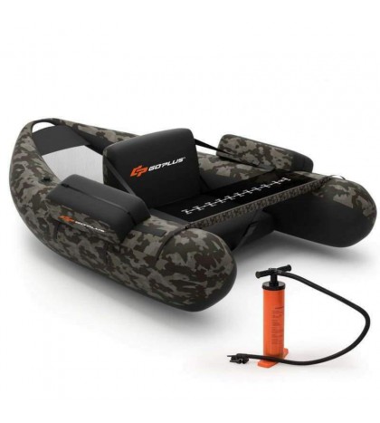 Inflatable Fishing Float with Adjustable Straps & Storage Pockets