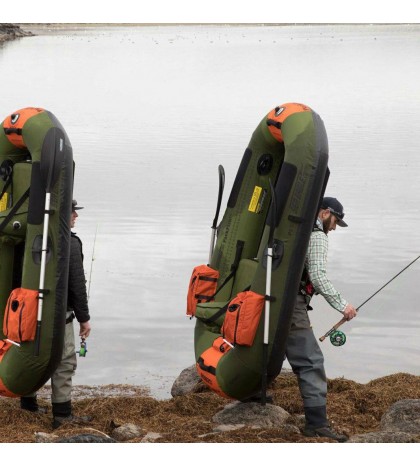 Sea Eagle PackFish7 Frameless Inflatable Angler Kayak Fishing Boat (2 Pack)