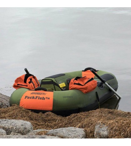 Sea Eagle PackFish7 Frameless Inflatable Angler Kayak Fishing Boat (2 Pack)