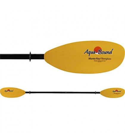 Aqua-Bound Manta Ray Fiberglass 2-Piece Snap-Button Kayak Paddle