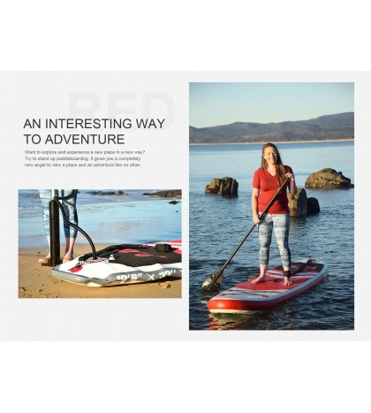 Rainbow R Inflatable SUP Board Stand Up Paddle Board 10' Long 32