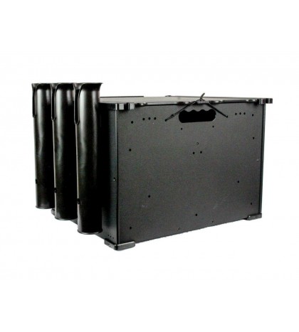 Yakattack Blackpak Kayak Fishing Storage Crate with Rod Holders