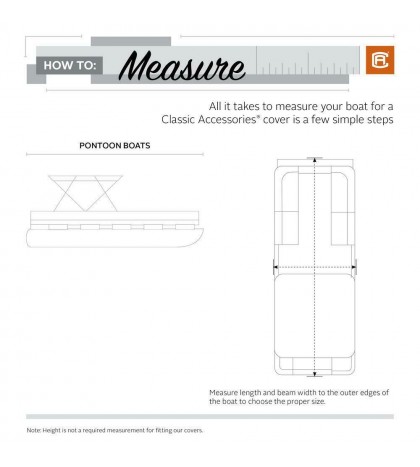 Classic Accessories Stellex Pontoon Boat Cover, Fits Pontoon Boats 21' - 24' ...