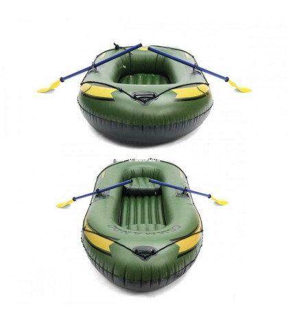 PVC Inflatable 3 Person Boat Fishing Boat Kayak Canoe Rowing Air Boat Drifting