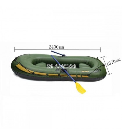 PVC Inflatable 3 Person Boat Fishing Boat Kayak Canoe Rowing Air Boat Drifting