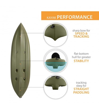 Tamarack Angler 10 ft Fishing Kayak (Paddle Included), 90818