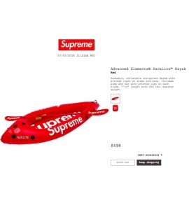 Supreme Advanced Elements® Packlite™ Kayak Boat Red ss18 Week 20 Supreme Advanced Elements® Packlite™ Kayak Boat Red ss18 Week 20