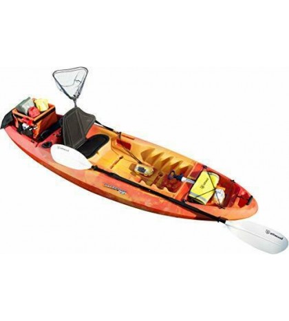 11768-2 Asymmetrical 2-Piece Heavy-Duty Kayak Paddle with Comfort Grips 7-Feet