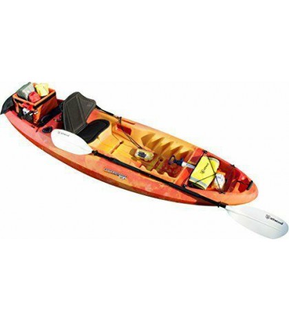 11768-2 Asymmetrical 2-Piece Heavy-Duty Kayak Paddle with Comfort Grips 7-Feet