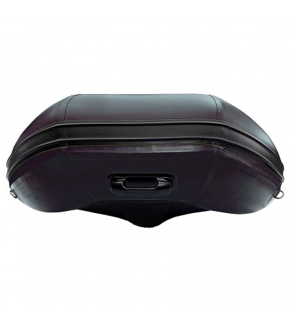 ALEKO 8.4 Ft Inflatable Fishing Boat with Air Floor Deck 3 Person Raft Black