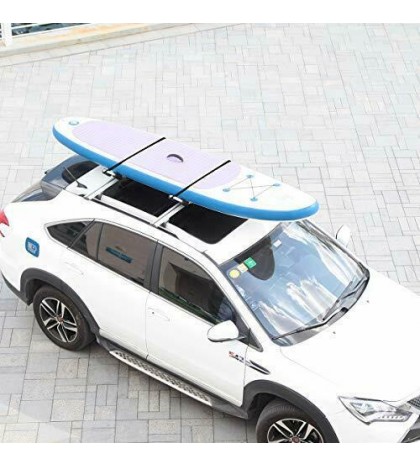 IKURAM Kayak/Surf/Ski Roof Carrier Rack of Bilateral Premier J-Style Folding 4-i