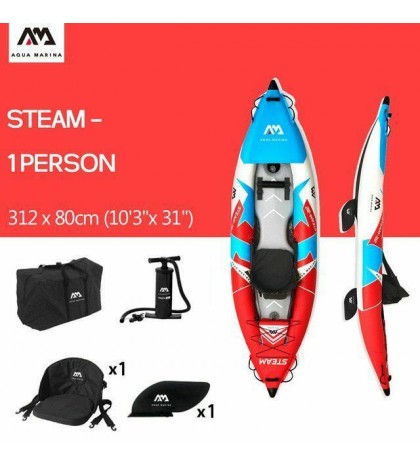 STEAM ST-312/412 inflatable kayak canoe boat pvc dinghy raft DWF floor deck