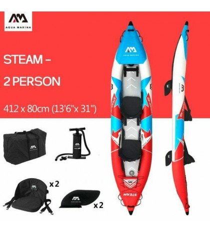 STEAM ST-312/412 inflatable kayak canoe boat pvc dinghy raft DWF floor deck