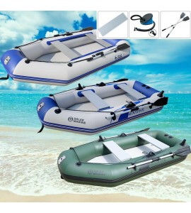 2-4 Person Inflatable Raft Fishing Dinghy Boat/sun shelter/Boat Engine/mount kit
