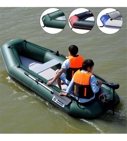 2-4 Person Inflatable Raft Fishing Dinghy Boat/sun shelter/Boat Engine/mount kit