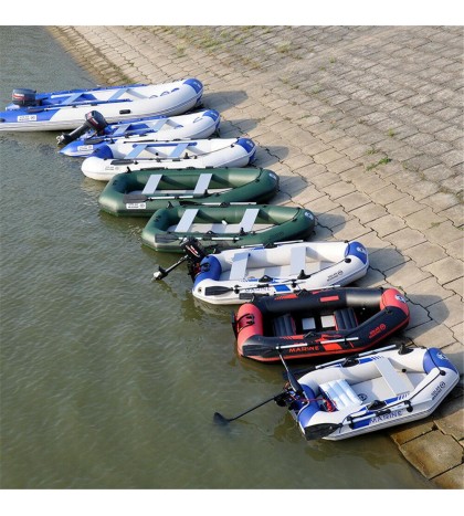 2-4 Person Inflatable Raft Fishing Dinghy Boat/sun shelter/Boat Engine/mount kit