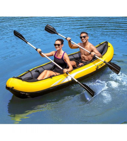 NEW TOBIN SPORTS WAVEBREAK KAYAK 2-86IN ALUMINUM PADDLES HAND PUMP REPAIR PATCH