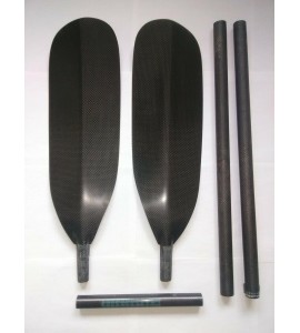 Kayak Paddle, Carbon Fiber, ONNO Mid Tour Kit, lightest 2pc.10cm adjustment.