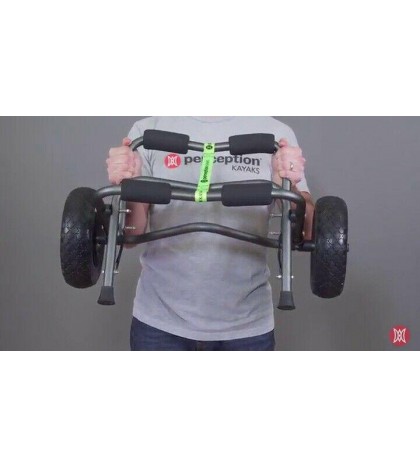 Perception Kayaks Large Kayak Cart with Foam Wheels - for use on sand/pavement,