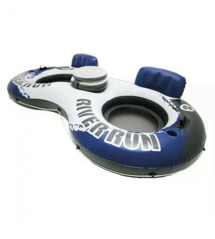 2x Intex River Run 2 Person Double Inflatable Tube/Float & Cooler New