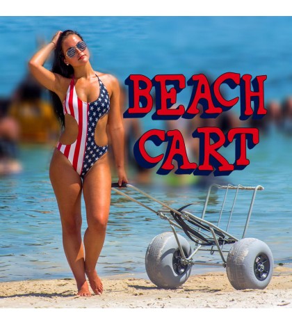Challenger BEACH CART Sand Balloon Tires- OPEN BOX RETURN