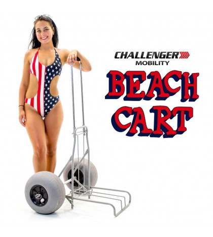 Challenger BEACH CART Sand Balloon Tires- OPEN BOX RETURN