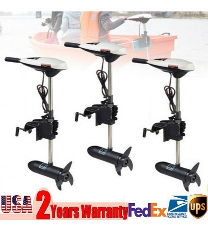 65LBS Electric Outboard Engine Boat 660W Trolling Motor for Fishing Boat Kayak