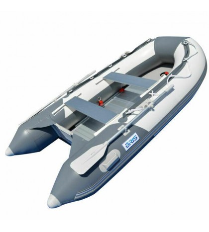 BRIS 9.8 ft Inflatable Boat Dinghy 4 Person Pontoon Boat Tender Fishing Raft