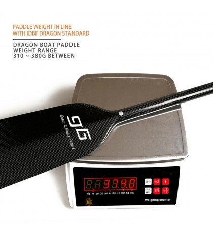IDBF Approved Carbon Fiber Dragon Boat Paddle With Big Dihedral Blade