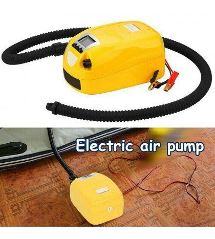GP80D LCD Rubber Inflatable Boat High Pressure Electric Air Pump 80KPA 12V DC
