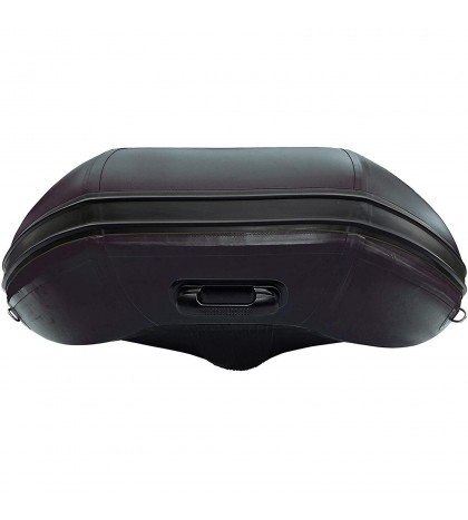 ALEKO Inflatable Fishing Boat 4 Person with Wood Floor 10.5 Feet Black